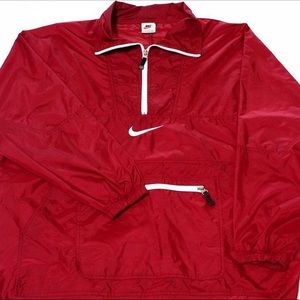 Vintage Nike Maroon 1/4 Zip Pullover Windbreaker